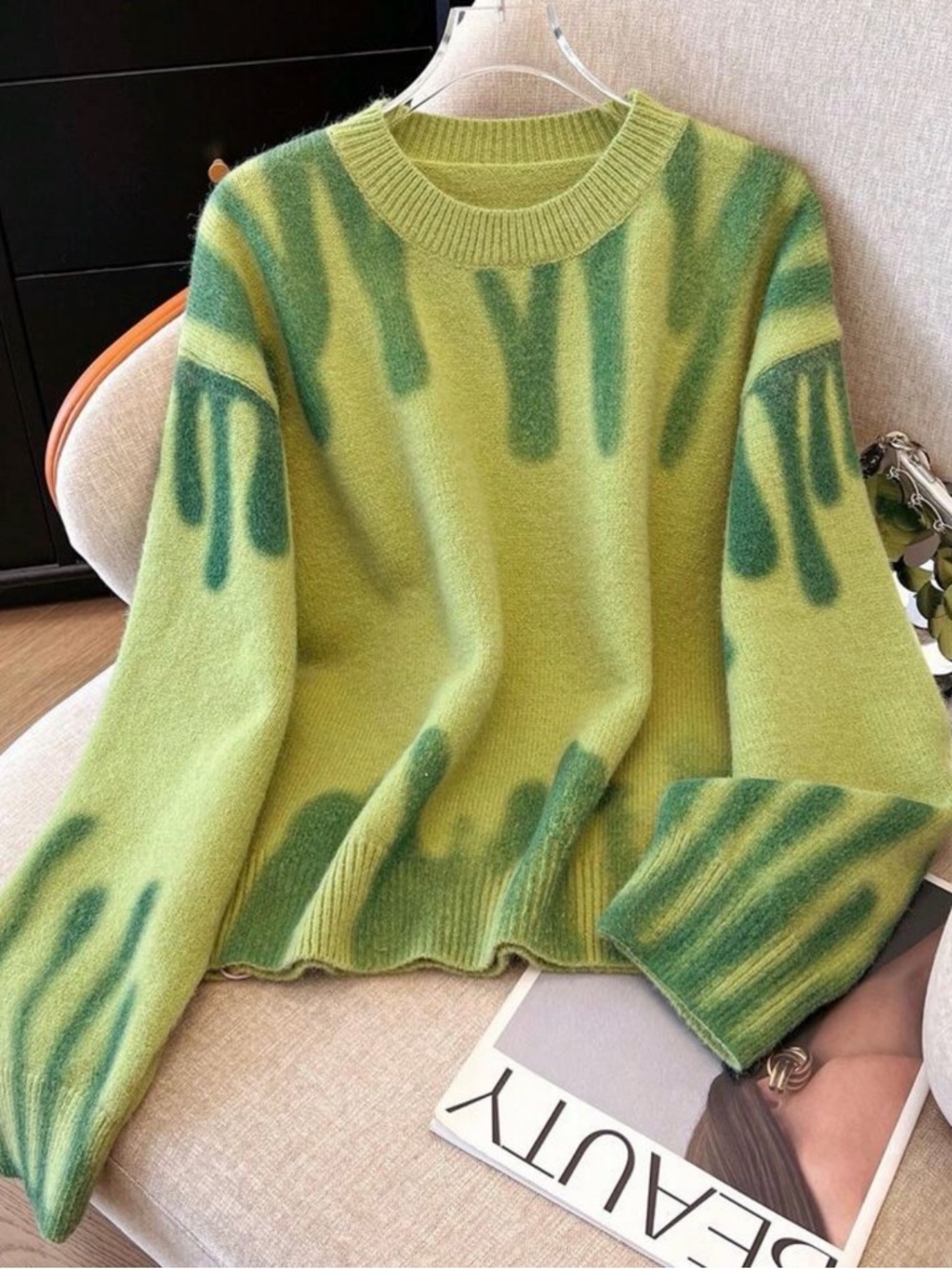 Green Crewneck Sweater